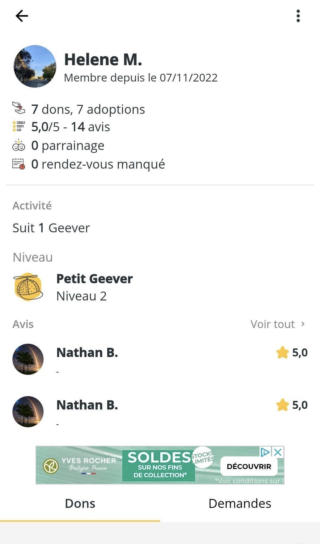Modifier mon profil Centre d'aide