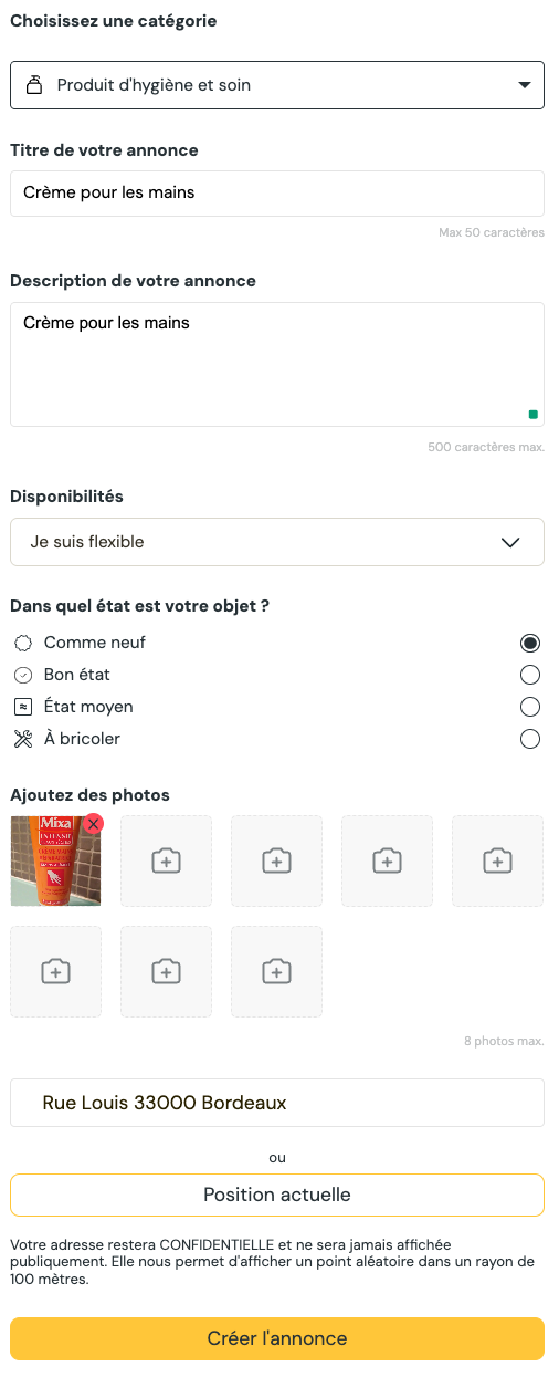 2026 - wapp - création d'annonce - formulaire 2